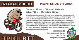 Montes de Vitoria: Olárizu - Otazu - GR-25 - Montes de Urbano - Aizkorri - Mendiola - Vitoria (40 km)